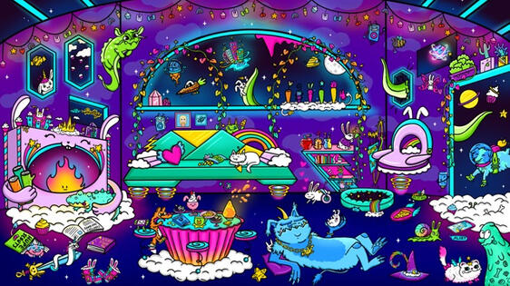 Cozy background scene for Stacys Hunnys Youtube